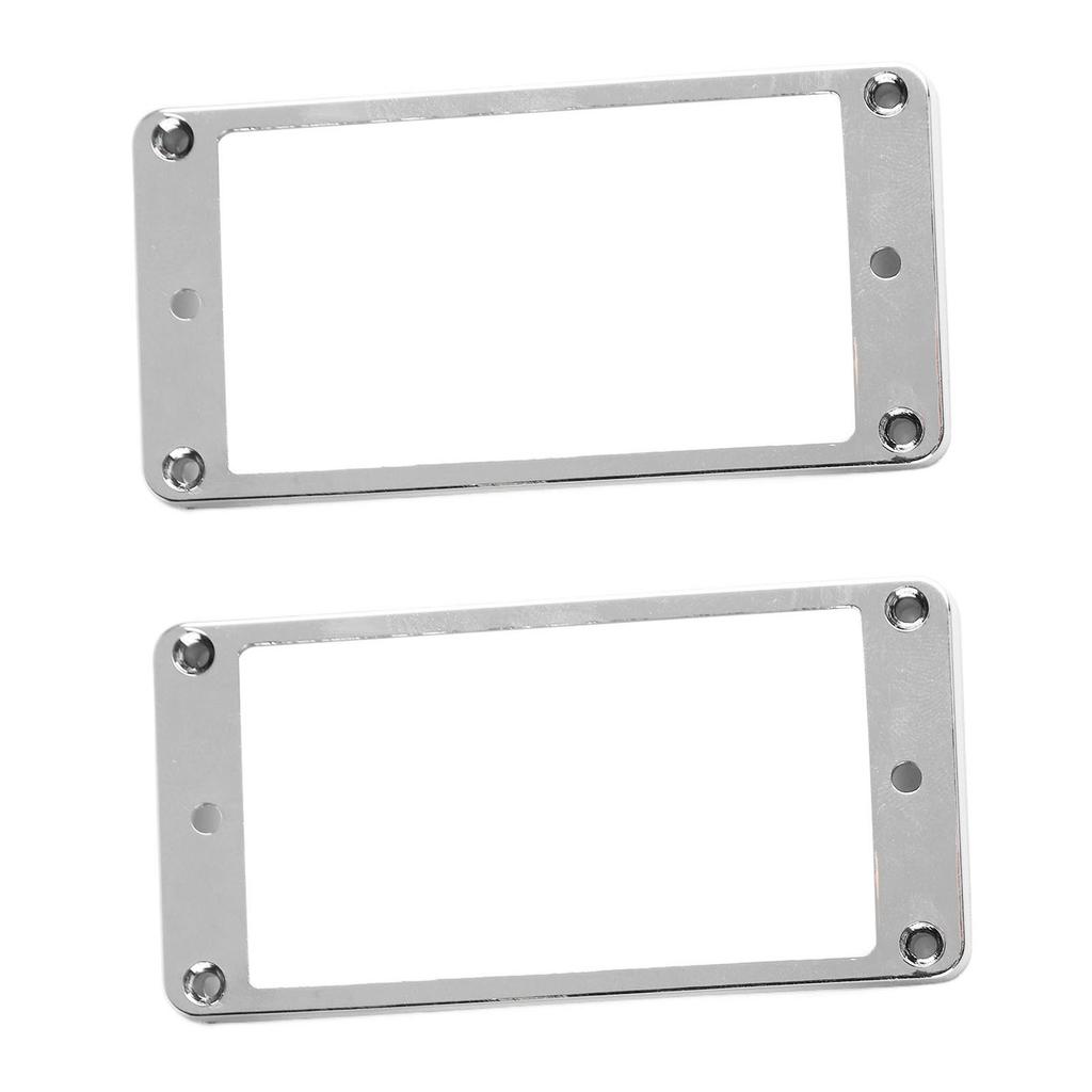 2Pcs Pickup Mounting Ring Metal Double Coil Pickup Mounting Cover Frame Musical Instrument Accessory Set
