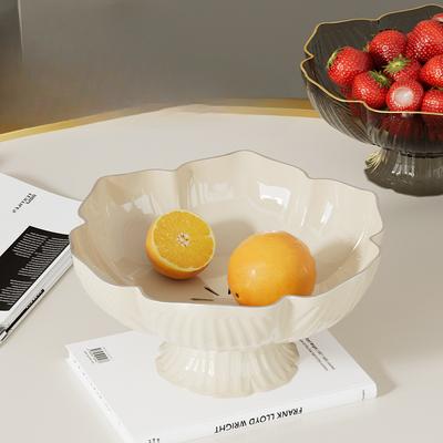 Coffee Table Fruit Plate Water Candy Plate Fruit Bowl Light Luxury Crystal New Style Fruit Plate Living Room Household Drain Fruit Basket