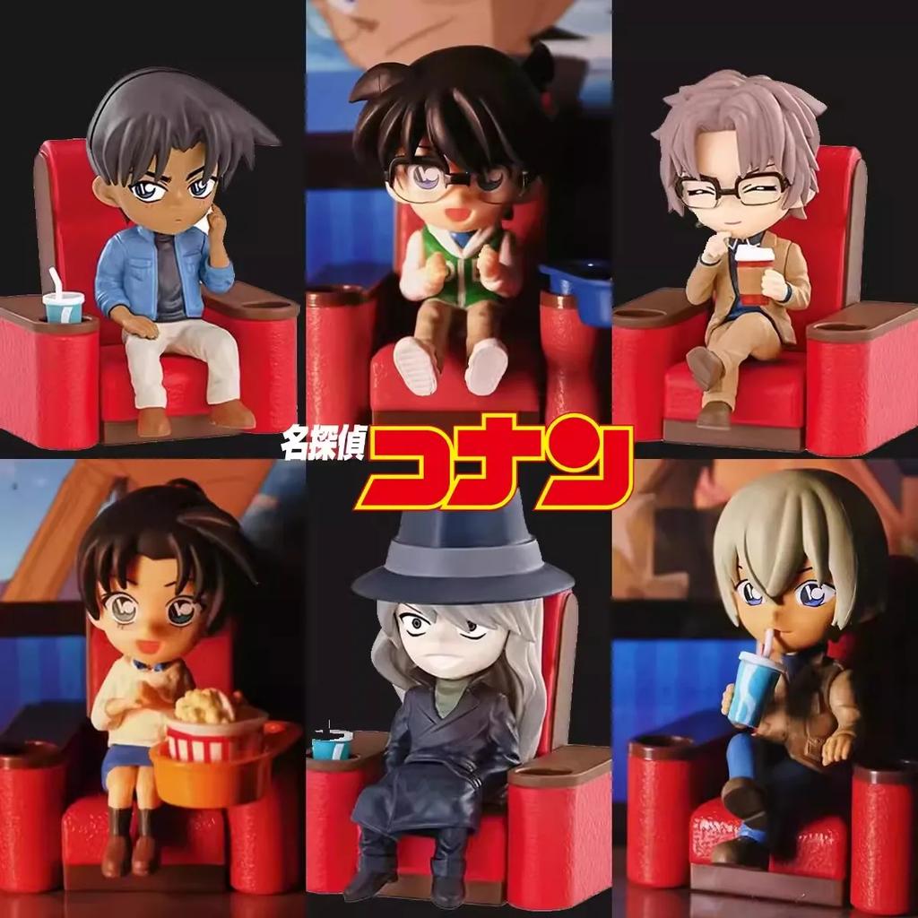 Re-Ment Detectives Conans Movie Theater Series Blind Box Toys Kudo Shinichi Ran Mouri Action Figures Collectibles Children's Toy