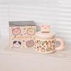 Shangqi Cartoon Piggy Ceramic Mug with Lid