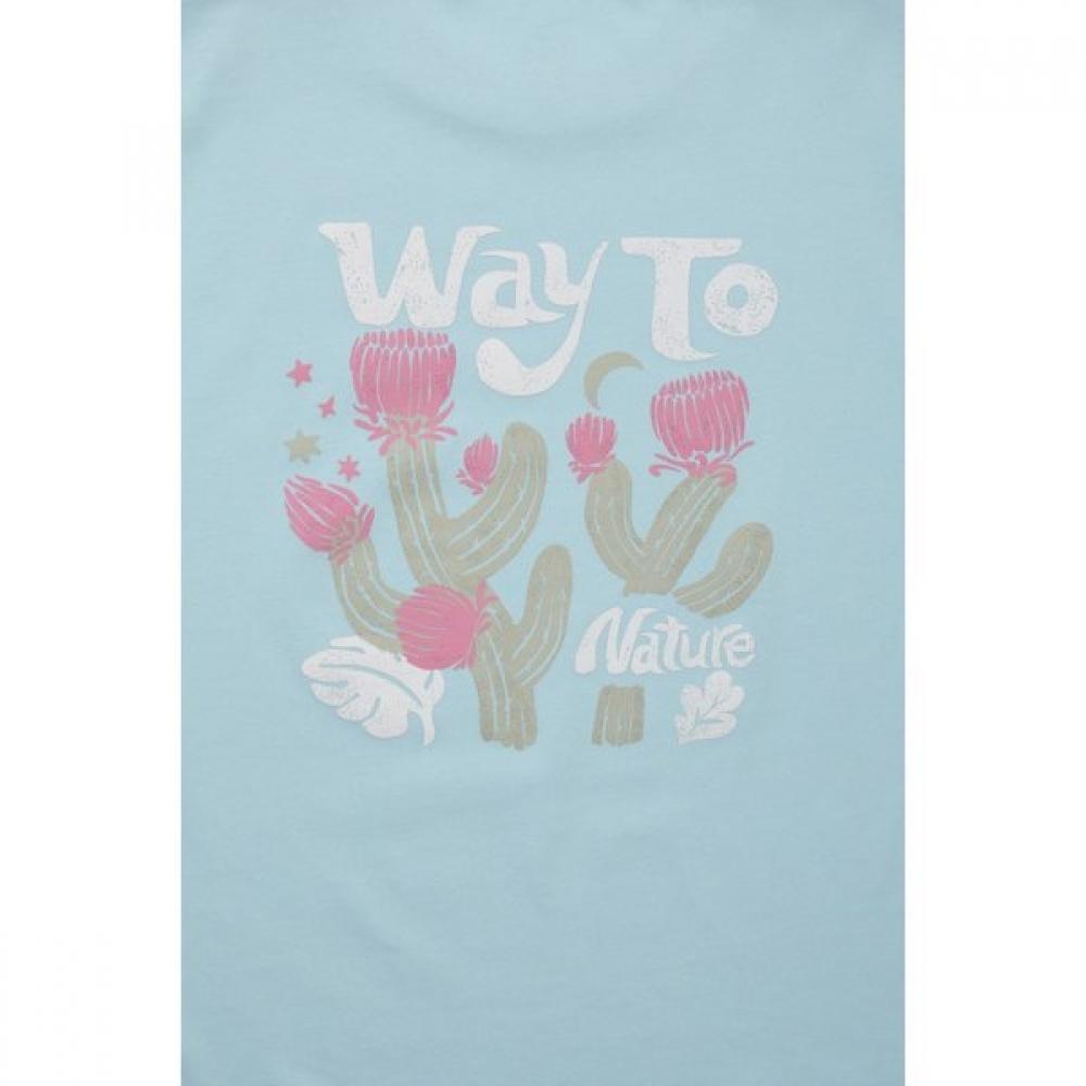 Kolon SporTS Women S cacTuS Graphic ShorT Sleeve T ShirT TvTcm25622lbl