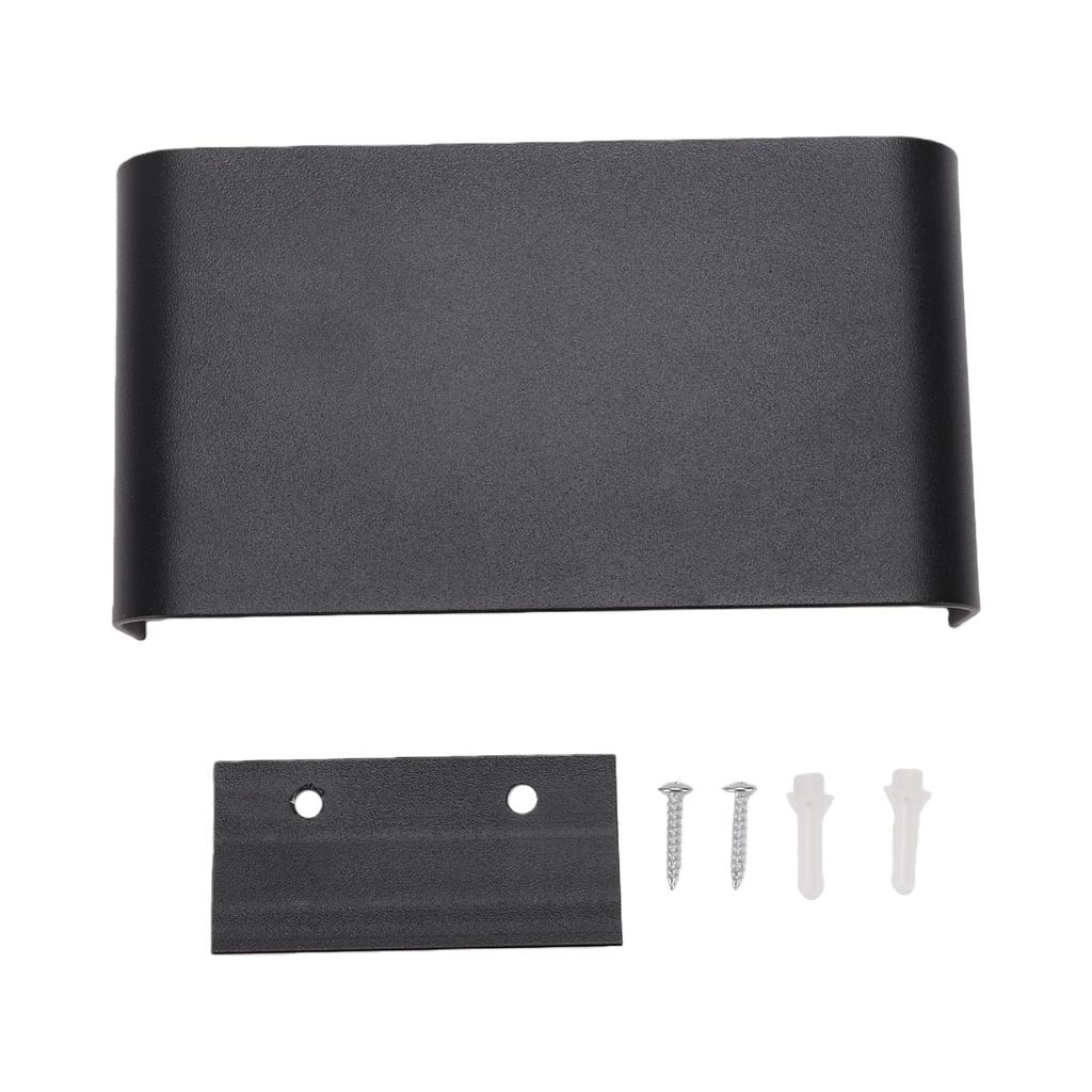 Simple Wall Lantern Rectangle LED Wall Light Aluminum Wall Mounted Light Long Strip Wall Sconces Black shell 16cm Warm
