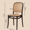 Nordic Dining ChairsLiving Room FurnitureHousehold Plastic Imitation Rattan WeavingModern Simple Backrest Stools New Arrivals