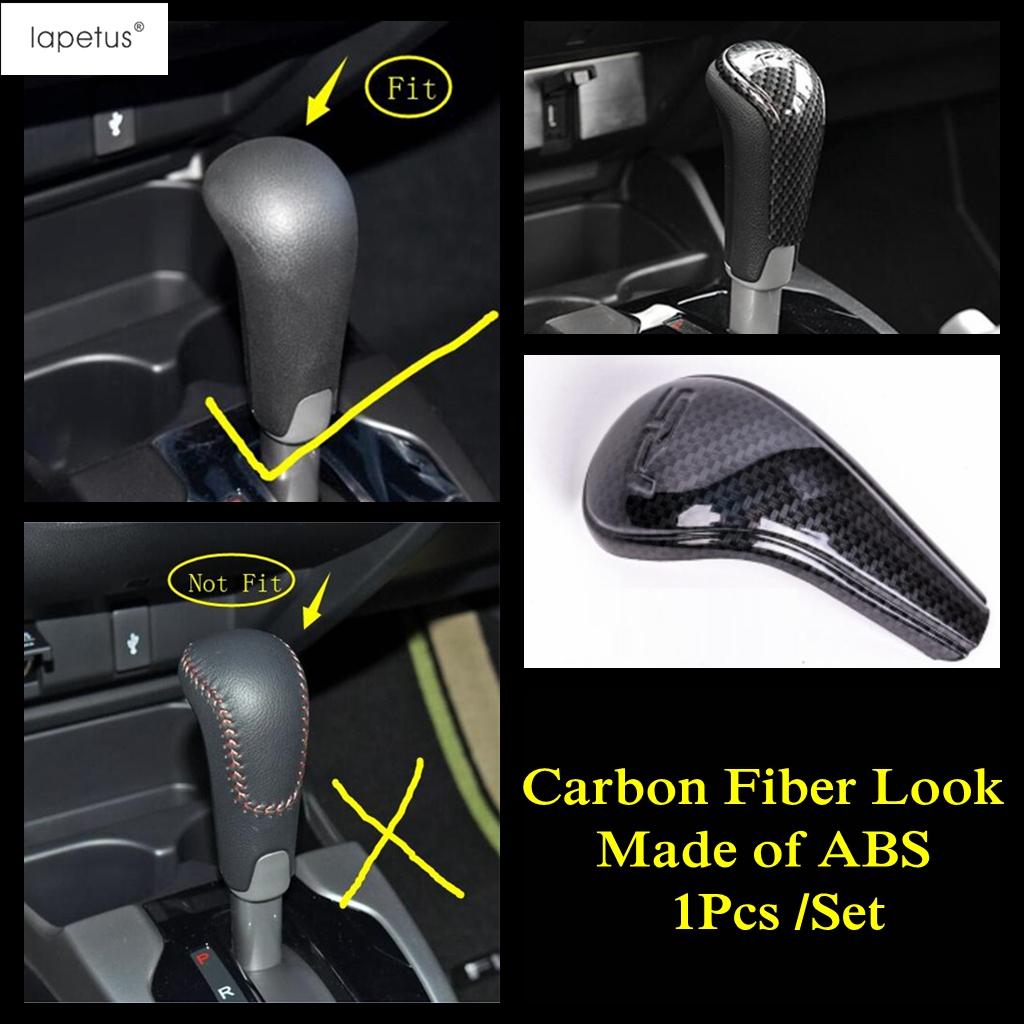 Dashboard Air AC Outlet Vent Frame / Window Lift / Gear Shift Cover Trim ABS Interior Accessories For Honda FIT Jazz 2014 - Gear Shift Head
