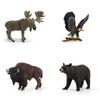 Simulated Deer Eagle Bull Bear Crocodile River Otter Wildlife Model Ornament For Collectors