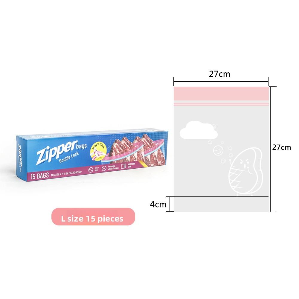 

Пищевые герметичные пакеты для сохранения свежести Прочные полиэтиленовые пакеты для хранения в холодильнике 15/20/30 штук Доступны различные размеры 15 pcs