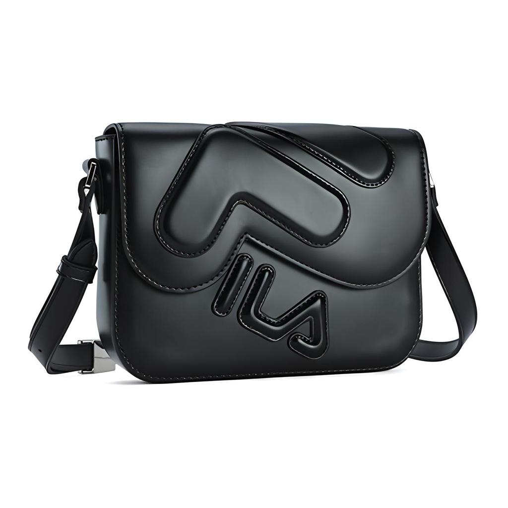 New FILA Polyurethane Shoulder Bag, Crossbody Bag Women's Black F13W519171F-BK