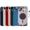10Pcs Replacement For 13 14 15 Pro Max Mini Plus Back Housing Cover Battery Glass Rear Door Chassis Frame Carcasses Body