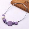 And American Style Unique Exaggerated Niche Necklace for Women, 2026 New Model, Purple Decorative Choker, Clavicle Chain, Stylish Sweater Chain