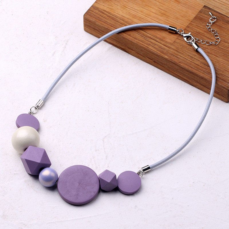 And American Style Unique Exaggerated Niche Necklace for Women, 2026 New Model, Purple Decorative Choker, Clavicle Chain, Stylish Sweater Chain