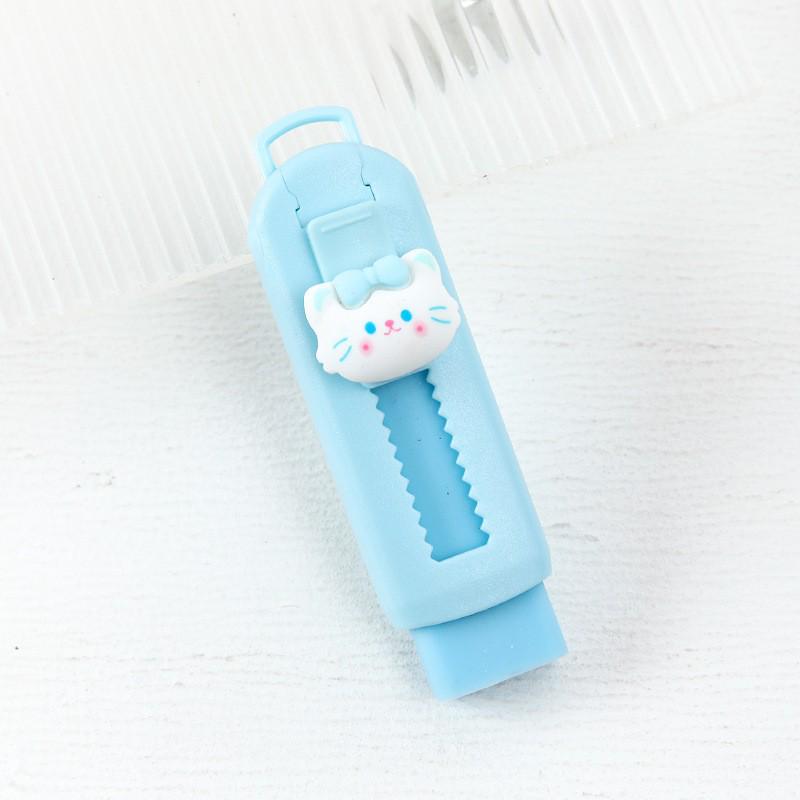 Cartoon Push-Pull No-Trace Eraser - Creative Stationery for Elementary Students