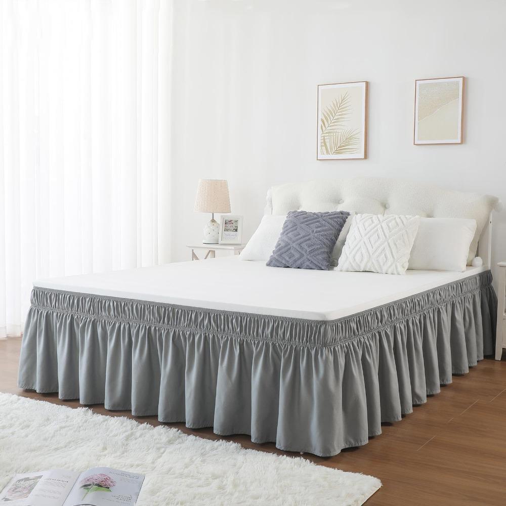 Ruffles Bed Dust Cover Fade Resistant Bed Protector Bed Accessory Bed Skirt  Hotel