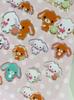 New Sanrio Usahana Sugarbunnies 3D Bubble Stickers Toy Girl's Diary Decorative Stickers Diy Phone Case Camera Decoration Toy Gif