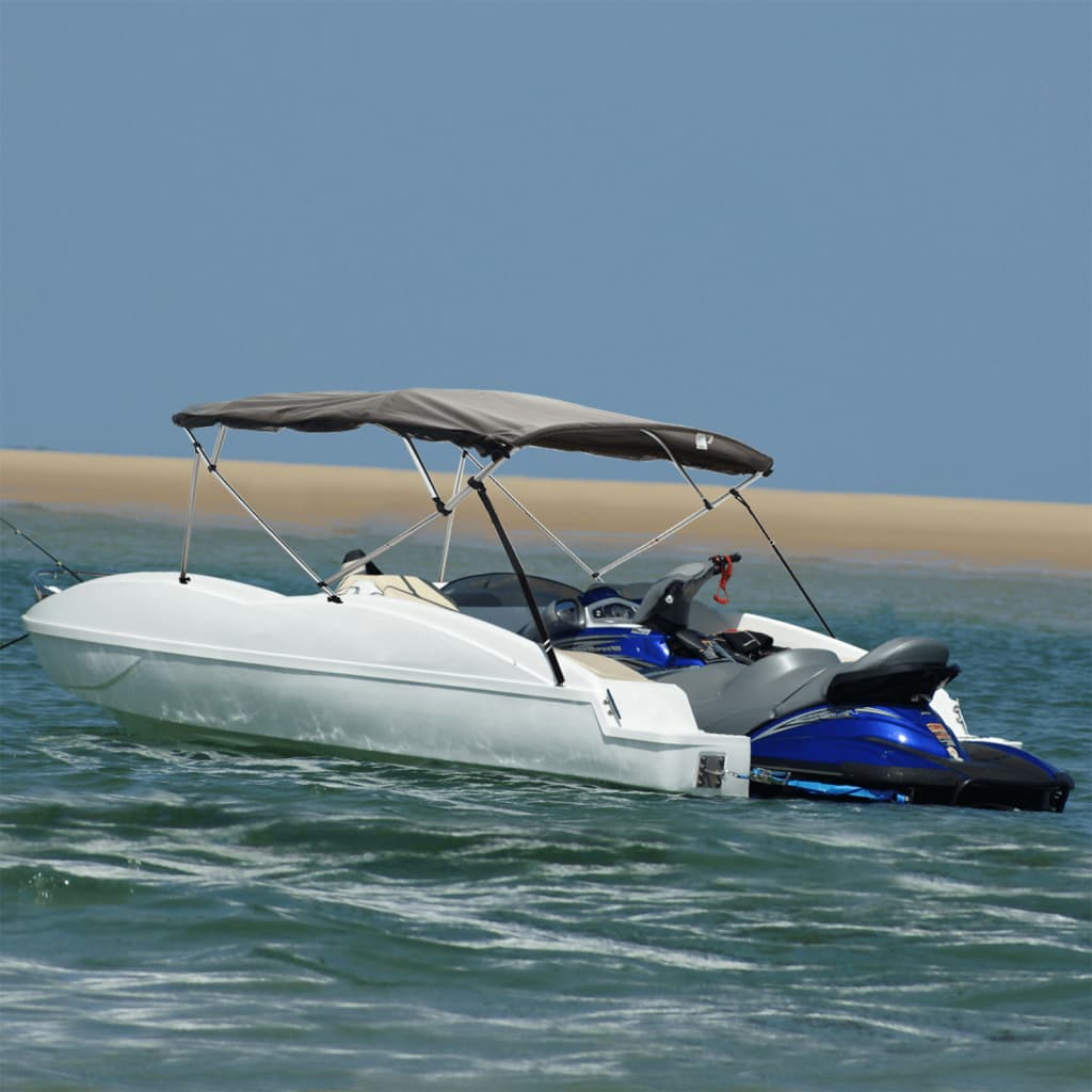4 Bow Bimini Top with Mesh Side Panels 243 x (170 182) x 137 cm