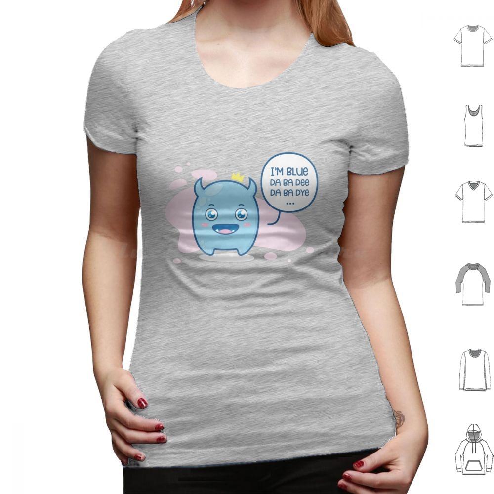 Im Blue  Da Ba Dee Da Ba Dye  T Shirt Big Size 100 Cotton Im Blue Da Ba Dee Da Ba Dye Da Ba Die If I Was Green I Would Die