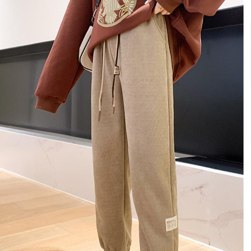 

Мужские и женские осенне-зимние повседневные брюки с высокой талией, брюки с широкими штанинами, спортивные штаны с плюшевой подкладкой 3XL