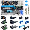 Connecteur 2 broches 14-12 AWG Kit de connecteurs Weather Pack Connecteurs électriques automobiles étanches 2 fils Connexion et déconnexion rapides (6 ensembles)