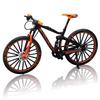 MORYTRADE MTB Mountain Bike Diecast Model Bicycle Toy, Black/Orange