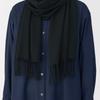MUJI Fluffy Wool 35 X 180cm Scarf, Unisex, Adult, DD0IOA5A, Black,