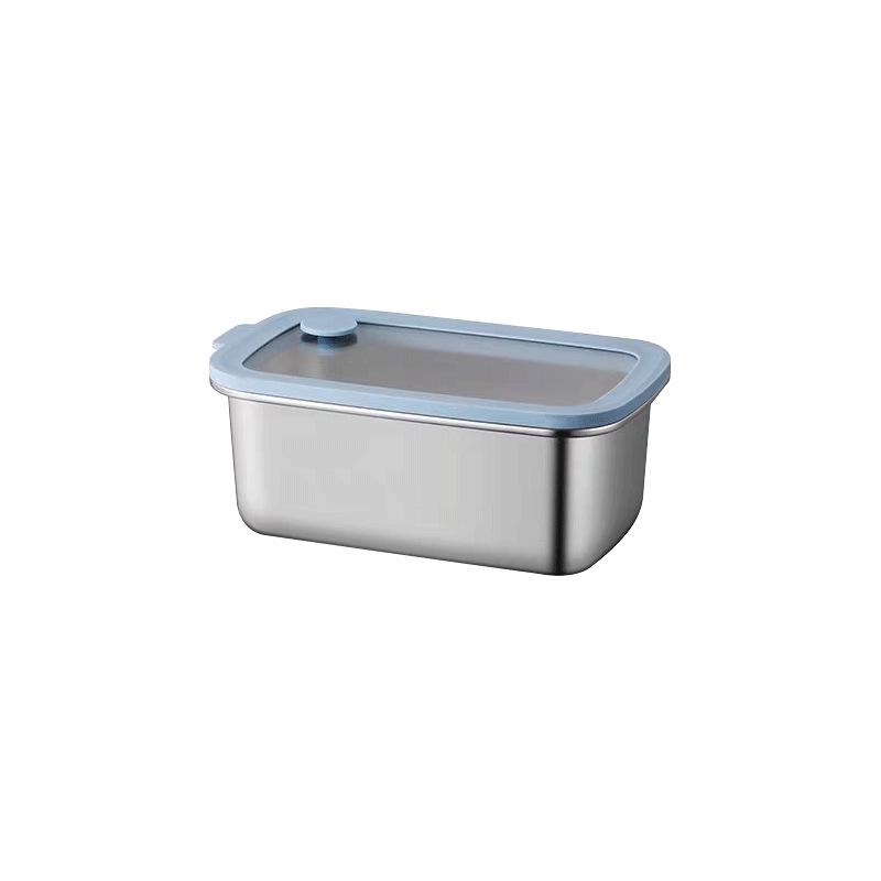 Boîte de Rangement pour Réfrigérateur et Congélateur en Acier Inoxydable 316L pour Aliments, Fruits et Légumes