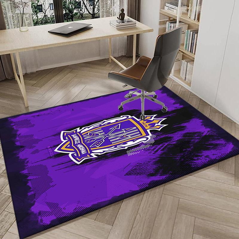 Football Club Emblem Printed Area Rug for Office, Chair Rug, Decorative Carpet Floor Mat, Large Size Fan gifts Christmas gifts