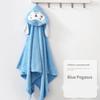 Winter Coral Fleece Kids Hooded Bath Towel 105x150cm Soft Wearable Bathrobe Cape Children Animal Bath Wrap Poncho for Toddlers