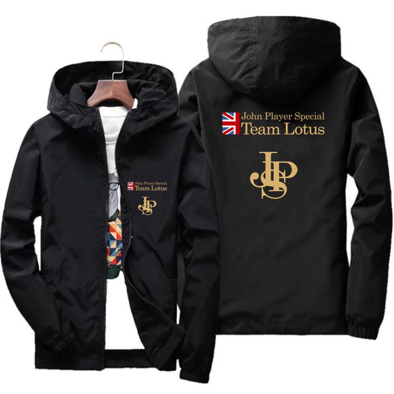 Men s JPS John Player Special Team Plus Size Sportswear Thick Windbreaker Jacket Hooded Zipper Pilot Parkas Clothes Coat 7XL Asian Size  5XL