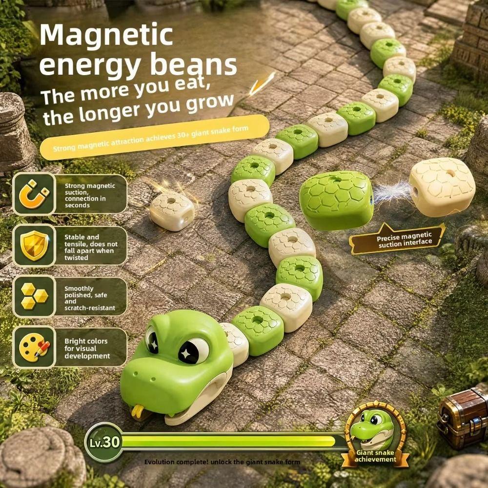 Rechargeable Remote Control Car Magnetic Magnetic RC Car Fun Game Greedy Snake Car Indoor Play