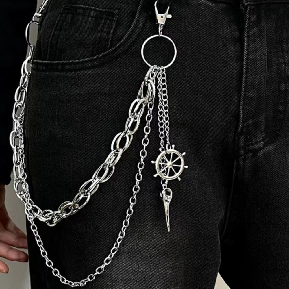 Star Pendant Gothic Rock Accessories Layered Chains Waist Belt Chain Punk Punk Pants Chain Unisex