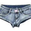 Tie-Dye Low-Rise Denim Shorts - Sexy Butt-Lifting Clubwear for Women