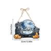 Creative Halloween Theme Spooky Ghost Paper Door Hanging Sign Front Door Porch Window Indoor Outdoor Party Scene Decor