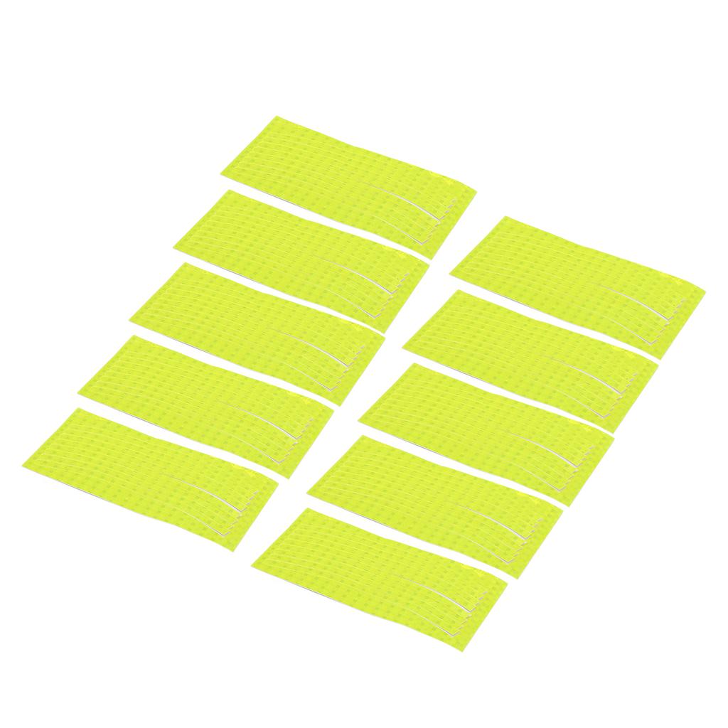 10pcs Reflective Wheel Stripe Decal Waterproof Adhesive Decals Night Reflective Decoration Stickers