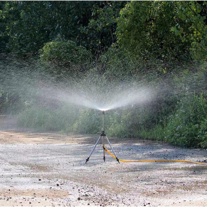 2Pcs  Plastic 4-Point Unobstructed Flywheel Nozzle, Garden Atomizing Agricultural Irrigation Nozzle, Automatic Rotating Nozzle