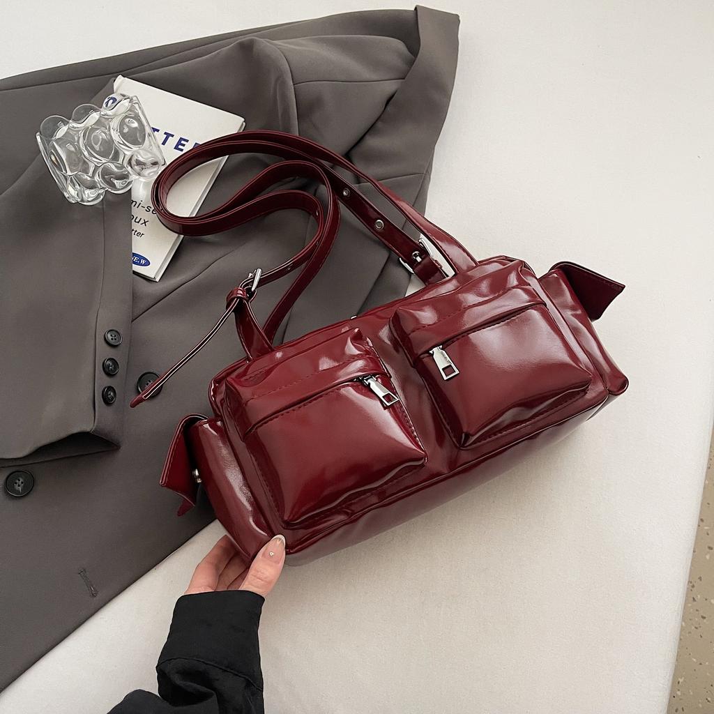 Women Bag Korean Fashion Y2K PU Fashion Simple Shoulder Bag Pures and Bags Crossbody Girls Tote Bags