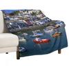 Brixham Harbour Throw Blanket Hair Multi-Purpose Polar Bed Covers Blankets