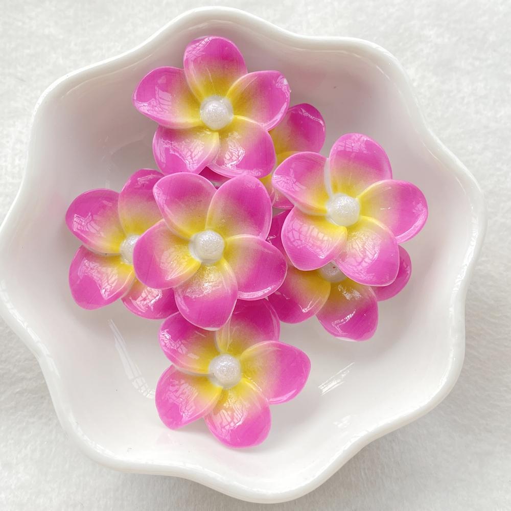 10Pcs New Cute Resin Cartoon Colorful Flowers Series Flat Back Scrapbooking DIY Jewelry Craft Decoration Accessories