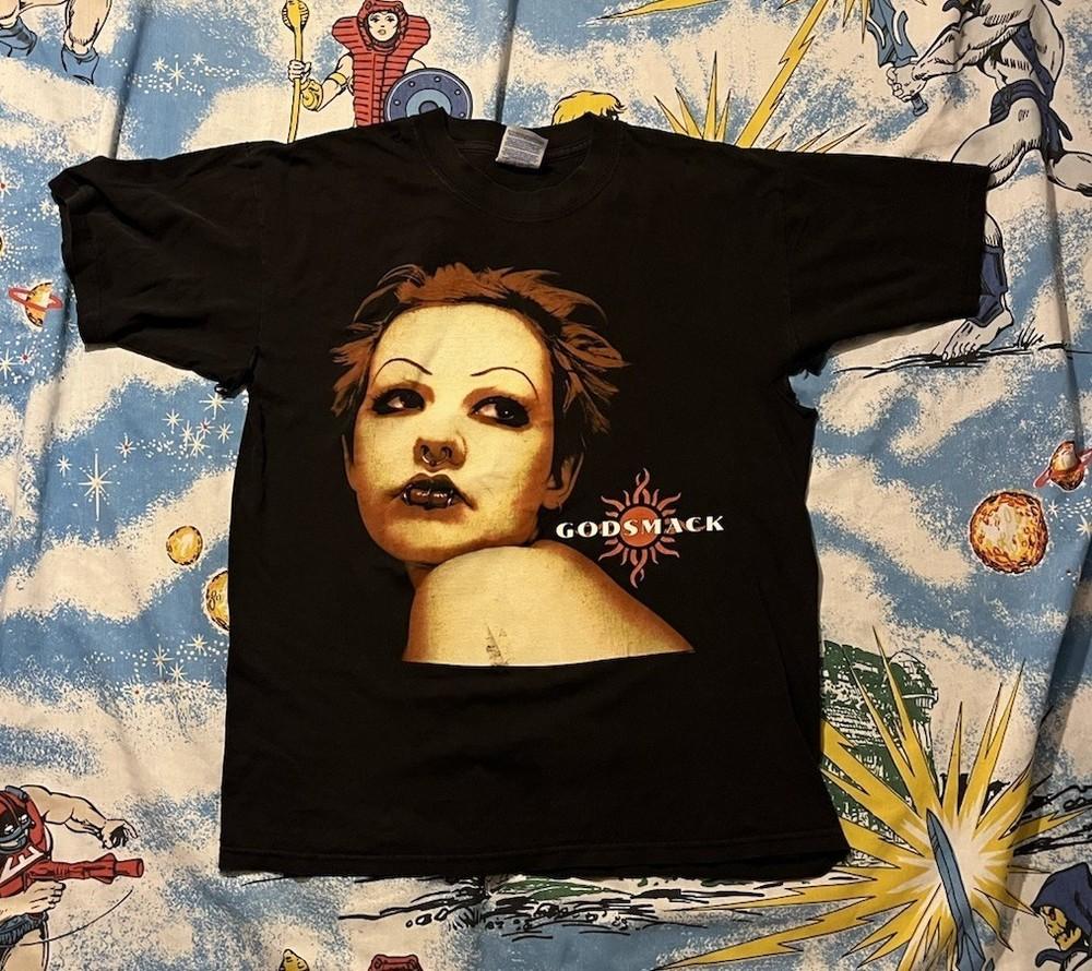 1998 Godsmack Band Girl Thrashed Shirt Unisex S-5XL LO591 Unisex T-Shirt S