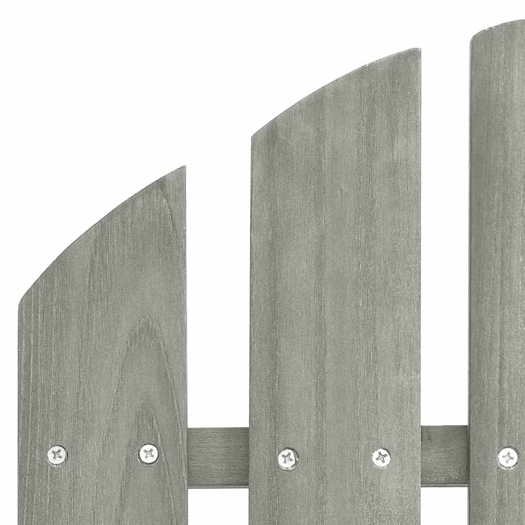 vidaXL Garten-Schaukelstuhl Holz Grau