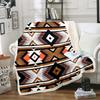 Navajo Pattern Blanket Tribal Design Fleece Throw Southwestern Decor Geometric Print Cozy Home Textile