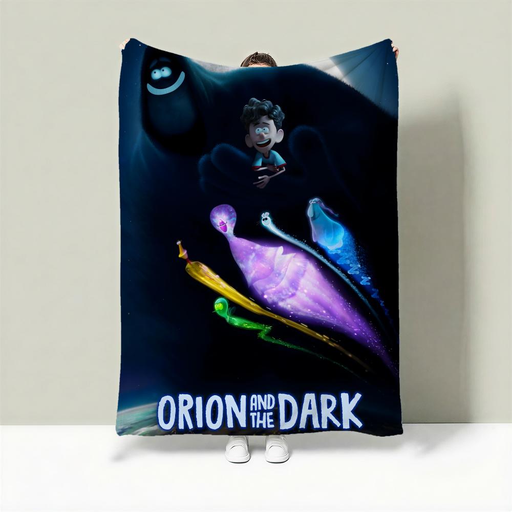 Movie O-Orion and the Dark Throw Lightweight 240g Flannel Blanket Soft Skin-friendly for Summer Cooling 75X95CM