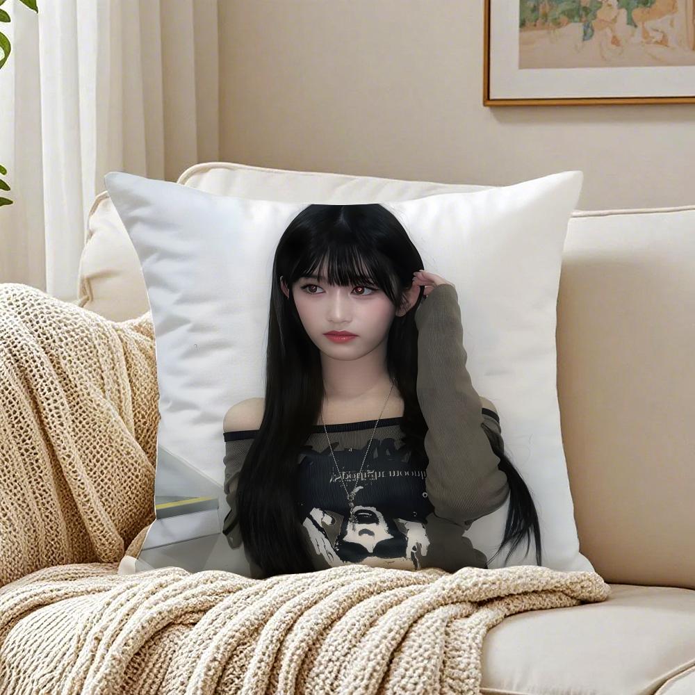 Idol Kpop LLEESEO Cushion Cover Pillowcase Antidustmite living Room Sofa Decor Cushion Room