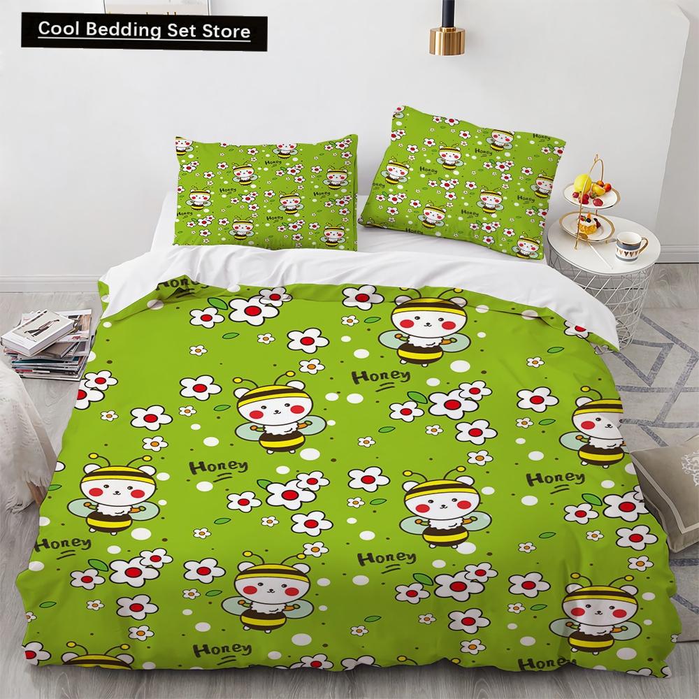 

Cartoon Animals Toy Car Duvet Cover King Queen Lovely Frog Cat Rabbit Bedding Set For Kids Wildlife 2/3Pcs Polyester Quilt Cover EU Single(135*200cm)3pcs
