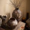 Ceramic Wabi-Sabi Vase Retro Vintage Style - Zen Floral Arrangement Decor for Tabletop, Living Room, Boho Home Decoration