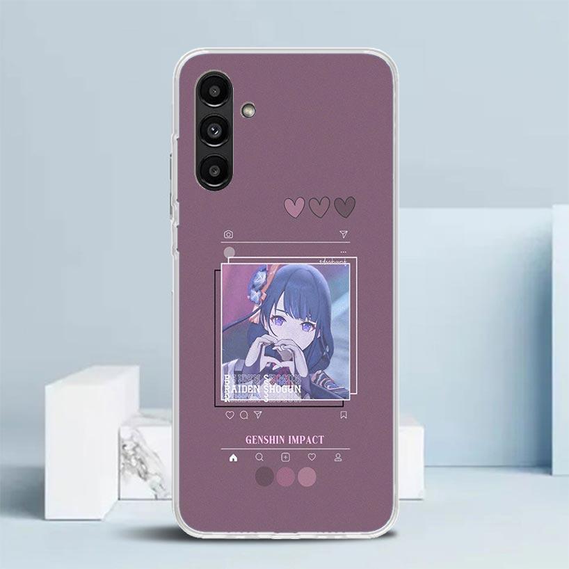 Genshin Impact Cartoon Phone Case For Samsung Galaxy A17 A37 A57 A16 A15 A14 A13 A56 A55 A54 A53 A36 A35 A34 A33 A26 A25 A24 A23