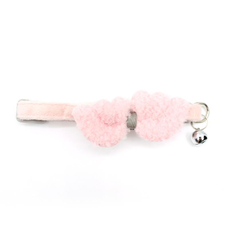 

Cute Cat Collars, Pet Necklaces, Wing Trackers, Bells, Small Dog Decorations розовый