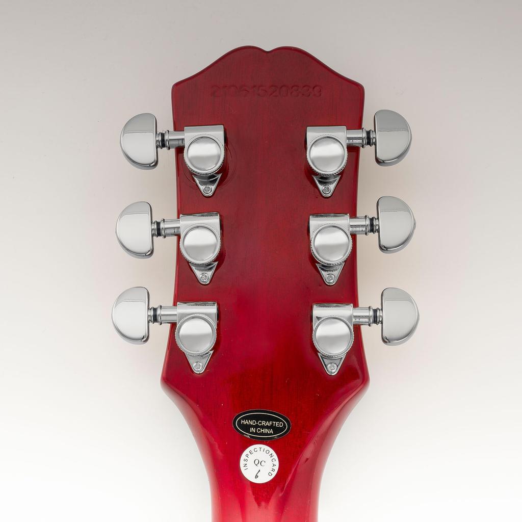 Musiclily Pro R18K L3R3 Locking Gear for Chrome Tuners, 181 Ratio, Half-Moon Buttons, Acoustic/Electric Guitars,