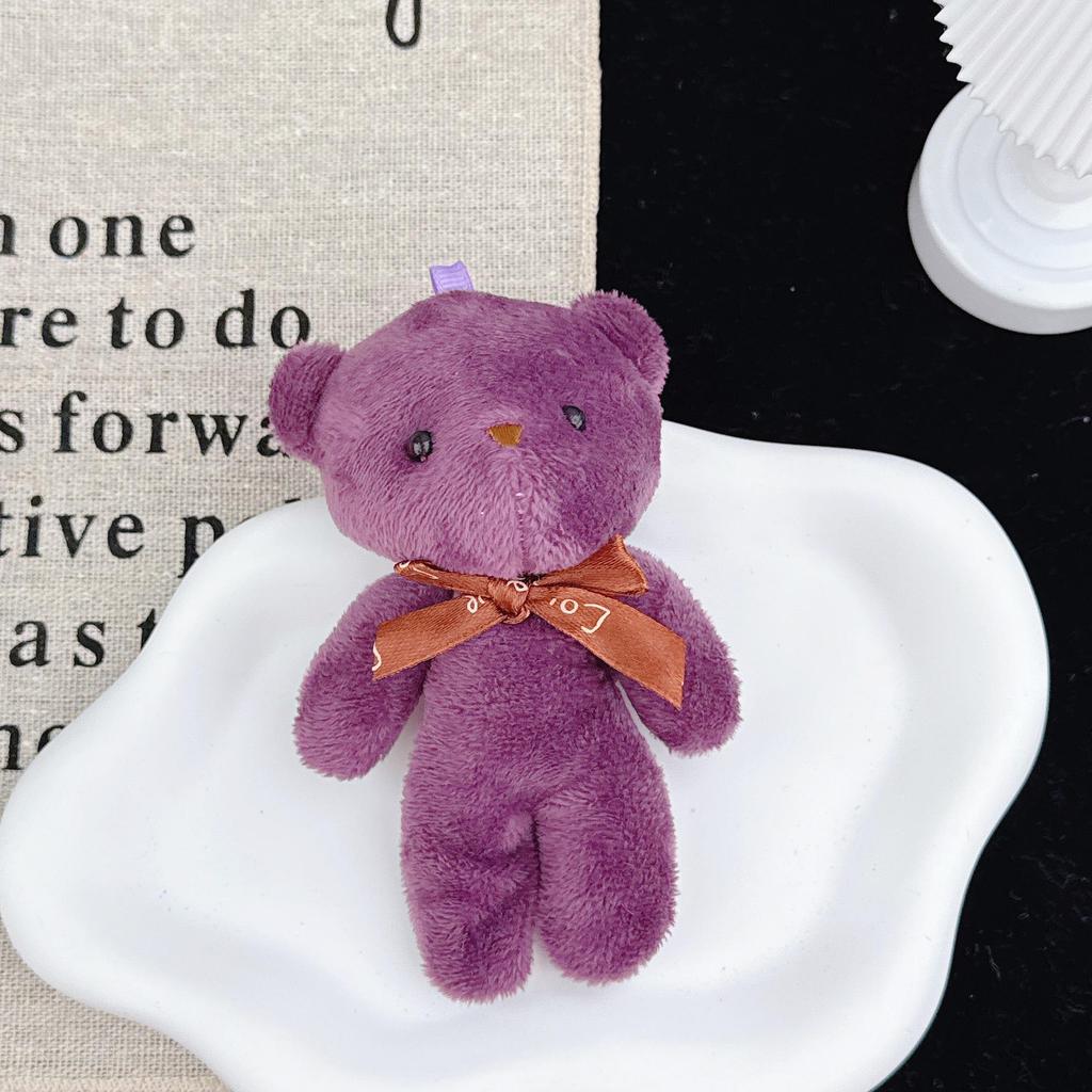 Portachiavi Ciondolo Tuta Peluche Orsacchiotto - Piccolo Giocattolo Regalo