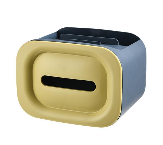 Household Living Room Simple Storage Tissue Box, Large Capacity Plastic Paper Drawer Box