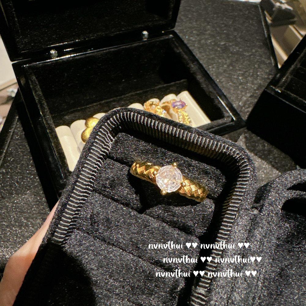 

Кольцо с итальянским винтажным цветком и драгоценным камнем в виде терновой лозы, позолоченное 18 карат