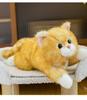 Adorable Calico Cat & Dog Plush Toy - Lying Pillow for Kids' Room Decor